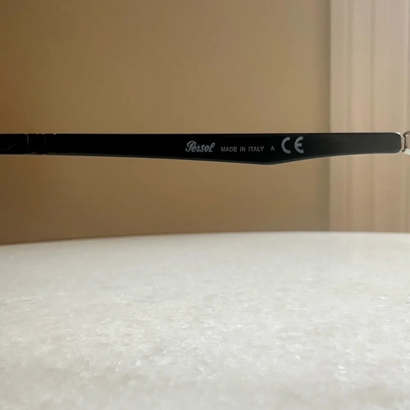 PERSOL RECTANGULAR SUNGLASSES PO2454S 1078/31 MATTE BLACK 60MM 2454 - Picture 6 of 12